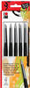 Marabu 0173000000020 - Modellierpinsel Set, 5 Pinsel mit verschiedenen