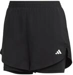 adidas Damen AEROREADY Made for Training Minimal Two-in-One Shorts, Black / White, S