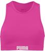 PUMA Damen Badetøj Racerback Bikini Top, Neon Pink, XS EU