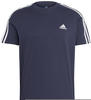 Adidas, Essentials Single Jersey 3-Stripes, T-Shirt, Legende Tinte/Weiß, S, Mann