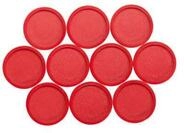 MAUL Rundmagnete rot 10er 2 kg Halt f&uuml;r Notizen Pl&auml;ne Fotos