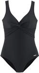 Lascana Damen Badeanzug Raffungen, Knoten-Effekt, Softcups, Shaping