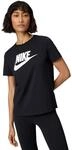 Nike Damen Sw Essntl Wander-Shirt, Black/White, XS EU