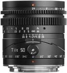 TTArtisan 50 mm f1.4 Neigungsobjektiv, Vollformat, manuelle Portr&auml;tlinse,...