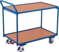 VARIOfit Tischwagen mit 2 Ladefl&auml;chen 985 x 595 mm Schiebegriff nach Oben gerichtet