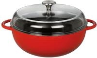 K&Uuml;CHENPROFI Schmorpfanne MARMITE 28 cm, Gusseisen, Classic Red | emailliertes
