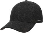 Stetson Plano Wool Cap Herren Baseballcap Schirmunterseite Leder Herringbone...