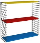 Tomado Zeitloses und modulares Wandregal, Metall, tricolor, 70x21x68 cm