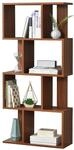 [en.casa] B&uuml;cherregal Almeira 130 x 60 x 24 cm Regal mit 4 F&auml;chern und 4...