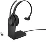 Jabra Evolve2 55 - schnurloses Mono-Headset mit Ladestation Air Comfort - Mikrofone