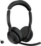 Jabra Evolve2 55 - schnurloses Stereo-Headset Air Comfort - Mikrofone mit