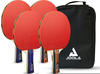 JOOLA Tischtennisset Family Advanced, 4 Tischtennisschläger + 6 Tischtennisbälle