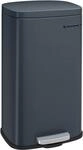 SONGMICS M&uuml;lleimer K&uuml;che, 30 Liter, Abfalleimer, Treteimer, mit Deckel, Softclose,