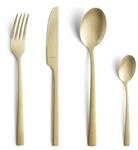 Amefa Besteckset MANILLE 16-teilig | Champagner | PVD Beschichtung| Edelstahl