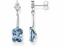 Thomas Sabo Damen Ohrringe aus Sterling-Silber mit Zirkonia-Steinen in Blau und