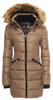 Geographical Norway Damen Steppjacke Winterparka Abby Kapuze (Taupe, XL)
