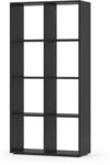 Vicco Raumteiler Scutum, Schwarz, 143 x 72 cm, zur Nutzung als Raumteiler oder