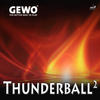 GEWO Belag Thunderball 2, rot, 2,1 mm