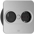 Bachmann Einbausteckdose Twist 2 eckig 1x Steckdose mit USB A und USB C 0,2m...