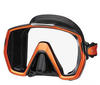 TUSA Freedom HD - Tauchmaske mit großem Sichtfeld, Farbe:schwarz/orange