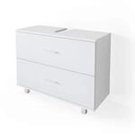 Vicco Waschbeckenunterschrank Ilias, Wei&szlig;, 80 x 60.8 cm, mit Siphonaussparung und