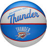 Wilson Mini-Basketball TEAM RETRO, OKLAHOMA CITY THUNDER, Outdoor, Gummi, Größe: