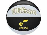 Wilson Basketball, NBA Team Tribute, Utah Jazz, Outdoor und Indoor, Größe: 7, Gelb