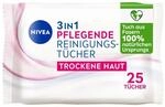 NIVEA 3in1 Pflegende Reinigungst&uuml;cher Trockene Haut (25 St&uuml;ck)