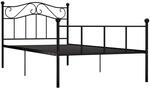 vidaXL Bettgestell Bett Metallbett Schlafzimmerbett Einzelbett Bettrahmen
