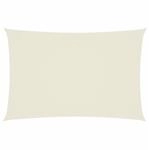vidaXL Sonnensegel Oxford-Gewebe Rechteckig 2x4 m Creme