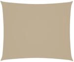 vidaXL Sonnensegel Rechteckig 4x6m Beige Sonnenschutz Sonnendach Beschattung