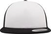 Flexfit Unisex Schuimtrucker met witte voorkant Cap, blk/Wht, Einheitsgr&ouml;&szlig;e EU