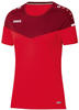 JAKO Damen Champ 2.0 T shirt, Rot/Weinrot, 38 EU
