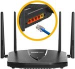 TOTOLINK X5000R Router WiFi 6 AX1800,OpenWrt WLAN Router 6 Dual Band 1201 Mbit/s 5