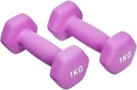 Amazon Basics Neopren Hanteln Gewichte, Hantelset, 2er-Set, 1&ndash;5kg, Sechseckig, f&uuml;r