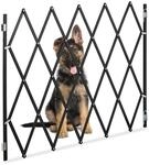 Relaxdays Hundeabsperrgitter, ausziehbar bis 130 cm, 87,5-100 cm hoch, Bambus, Hunde
