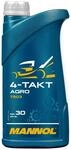 MANNOL 7203 Agro 4-Takt Motor&ouml;l SAE 30 mineralisch f&uuml;r Rasenm&auml;her, 1L