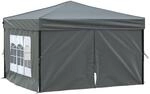vidaXL Partyzelt Faltbar mit Seitenw&auml;nden Gartenzelt Festzelt Pavillon Zelt