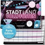 DENKRIESEN Stadt Land VOLLPFOSTEN Party Edition | DIN A4 Spielblock | 50 Blatt...