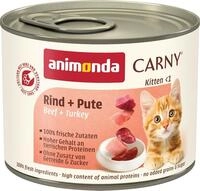 animonda Carny Katzen Nassfutter Kitten Rind + Pute (12 x 200g), Kitten