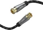 Hama TV-Antennenkabel SAT-Kabel 3m, F-Stecker auf F-Stecker (120 dB...