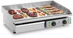 Royal Catering RCEG-75 Elektro-Grillplatte 2 x 2.200 W 73 cm breit Spritzschutz