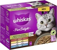 Whiskas 1+ Katzenfutter Pure Delight Gemischte Auswahl in Gelee, 12x85g (1...