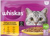 Whiskas 1+ Katzenfutter Geflügel Auswahl in Sauce, 12x85g (4 Packungen) –
