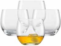 SCHOTT ZWIESEL Whiskyglas For You (4er-Set), bauchige Tumbler für Whisky,