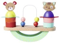Eichhorn - Stapelspiel Friends, Wippe mit Steckteilen und Funktion, 11 teilig,