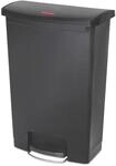 Rubbermaid Commercial Products Slim Jim Tretm&uuml;lleimer aus Kunststoff | Mit Deckel,