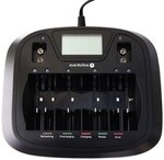 everActive Ladeger&auml;t f&uuml;r 8 Akkus AAA AA C D 9V, universal und schnell,