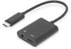 DIGITUS USB 3.2 Gen2 Adapter-Kabel - 0.2 m - USB C (St) zu 3.5 mm Klinke (Bu), USB C
