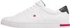 Tommy Hilfiger Herren Sneakers Essential Leather Detail Vulc, Weiß (White), 41